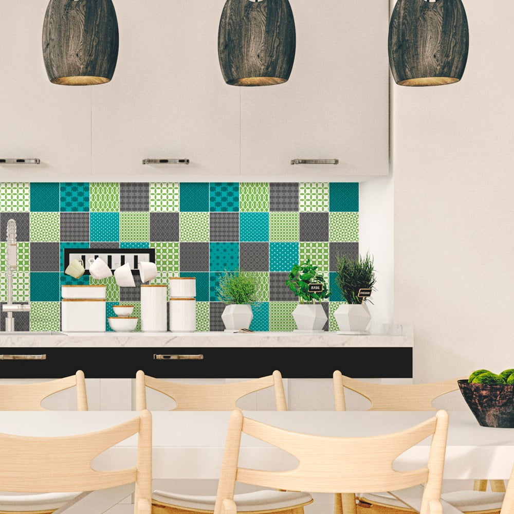 Sada 15 dekoratívnych samolepiek na stenu Ambiance Sofia