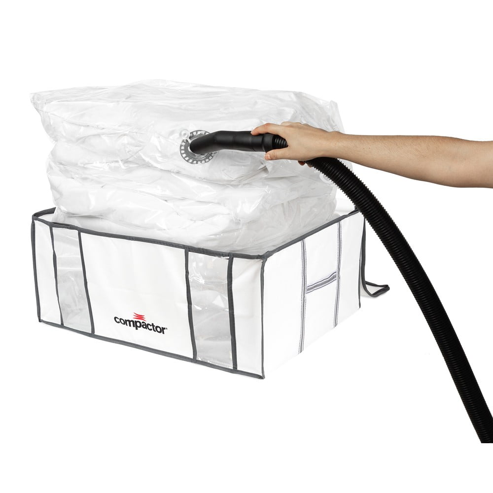 Vákuový/vystužený látkový úložný box na oblečenie 65x45x26