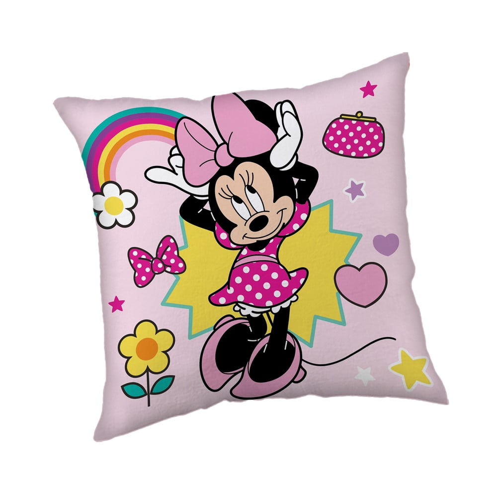 Fleecový detský vankúšik 40x40 cm Minnie "Smile" – Jerry Fabrics