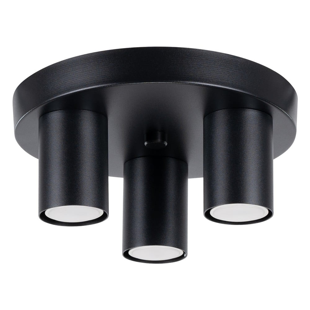 Čierne stropné svietidlo Castro – Sollux