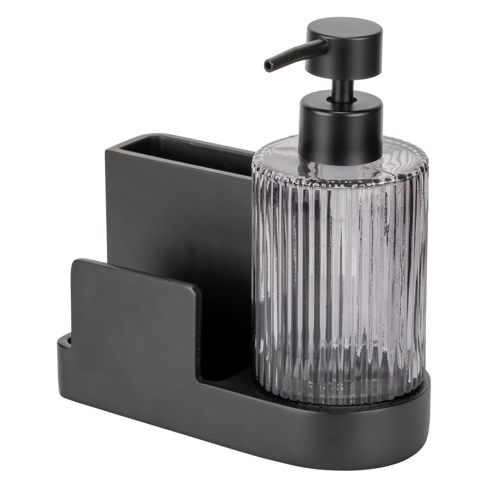 Čierny polyresinový stojan na umývacie prostriedky Pina – Wenko