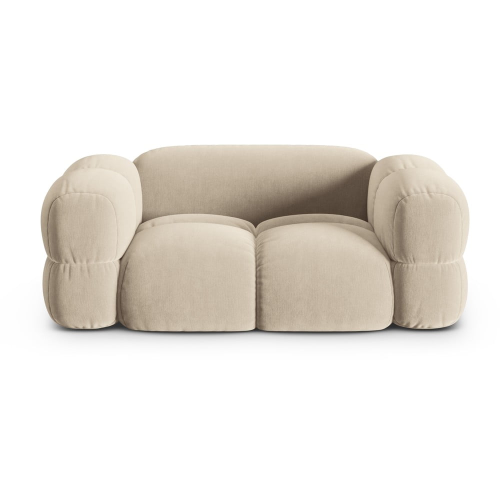 Béžová zamatová pohovka 180 cm Loretto – Cosmopolitan Design