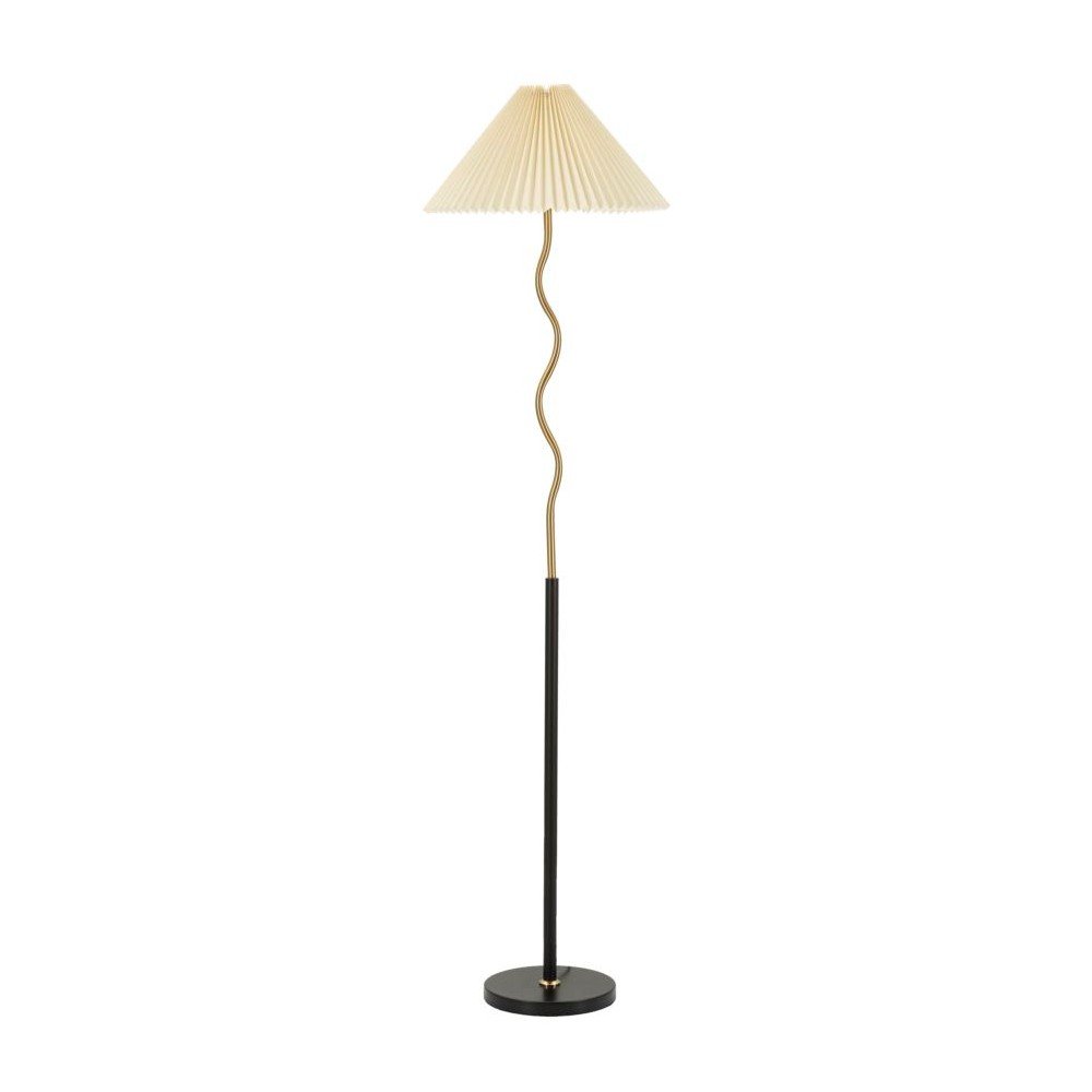 Čierna/v zlatej farbe stojacia lampa (výška  172 cm) Closy – Mauro Ferretti