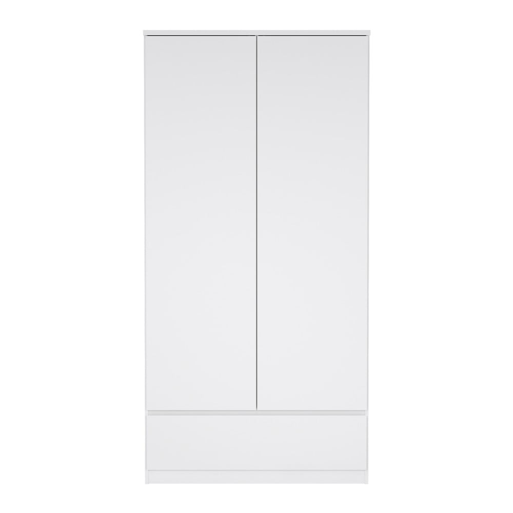 Biela šatníková skriňa 99x201 cm Naia - Tvilum