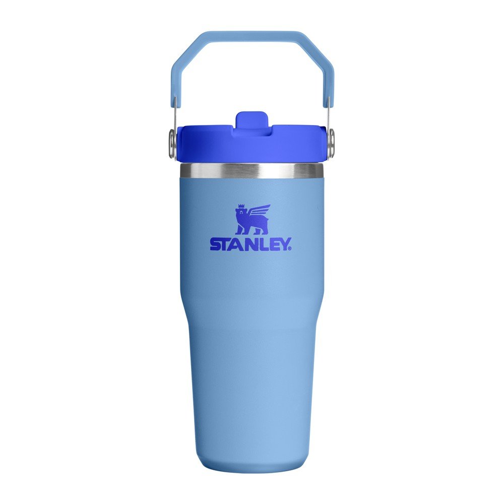 Modrá termoska z nehrdzavejúcej ocele 410 ml IceFlow™ Flip Straw 2.0 Tumbler Blue Sky – Stanley