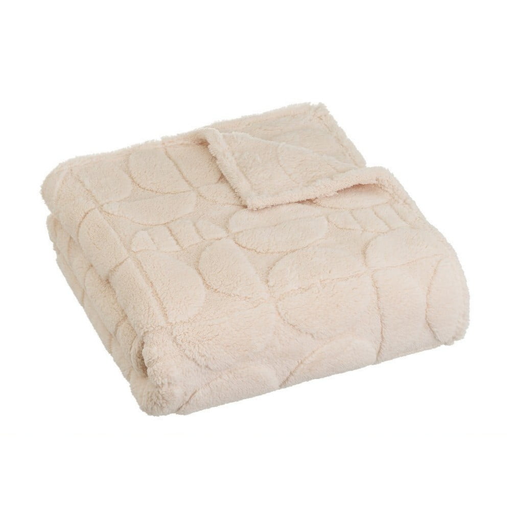 Béžová deka z mikroplyšu 130x160 cm Mid Century – Casa Selección