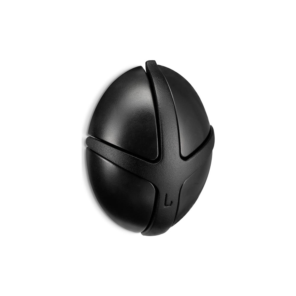 Čierny nástenný plastový háčik Tick – Spinder Design