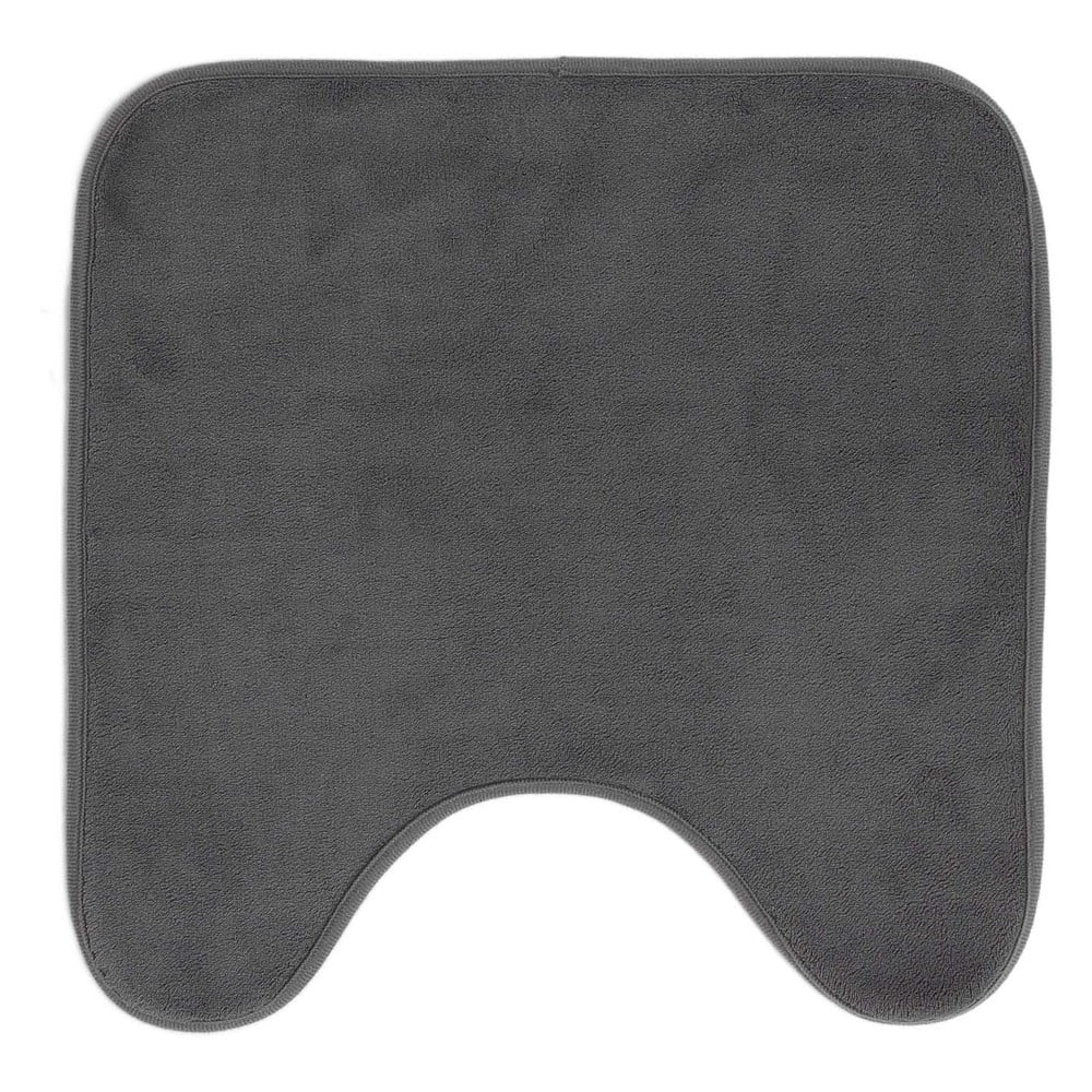 Antracitová WC kúpeľňová predložka 45x45 cm Vitamine – douceur d'intérieur