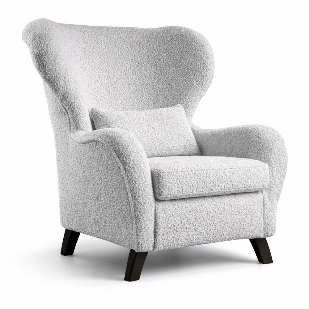 Sivé kreslo ušiak Miuform Miuf