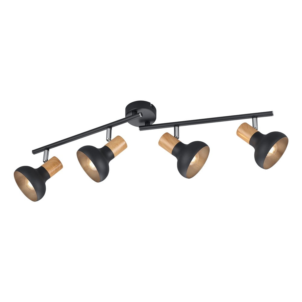 Matne čierne bodové svietidlo ø 10 cm Latika – Reality