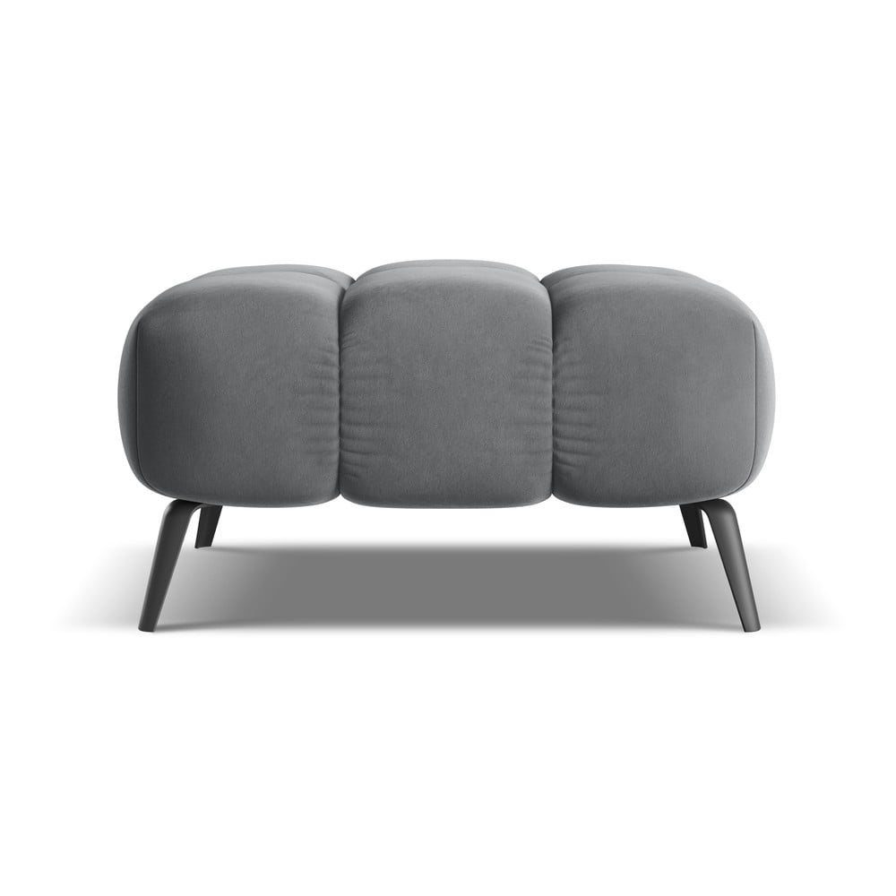 Sivá zamatová podnožka Nalu – Makamii