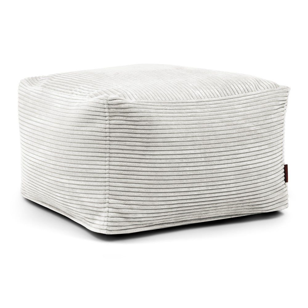 Krémový menčestrový sedací vak Softbox MooG – SLOWDOWN