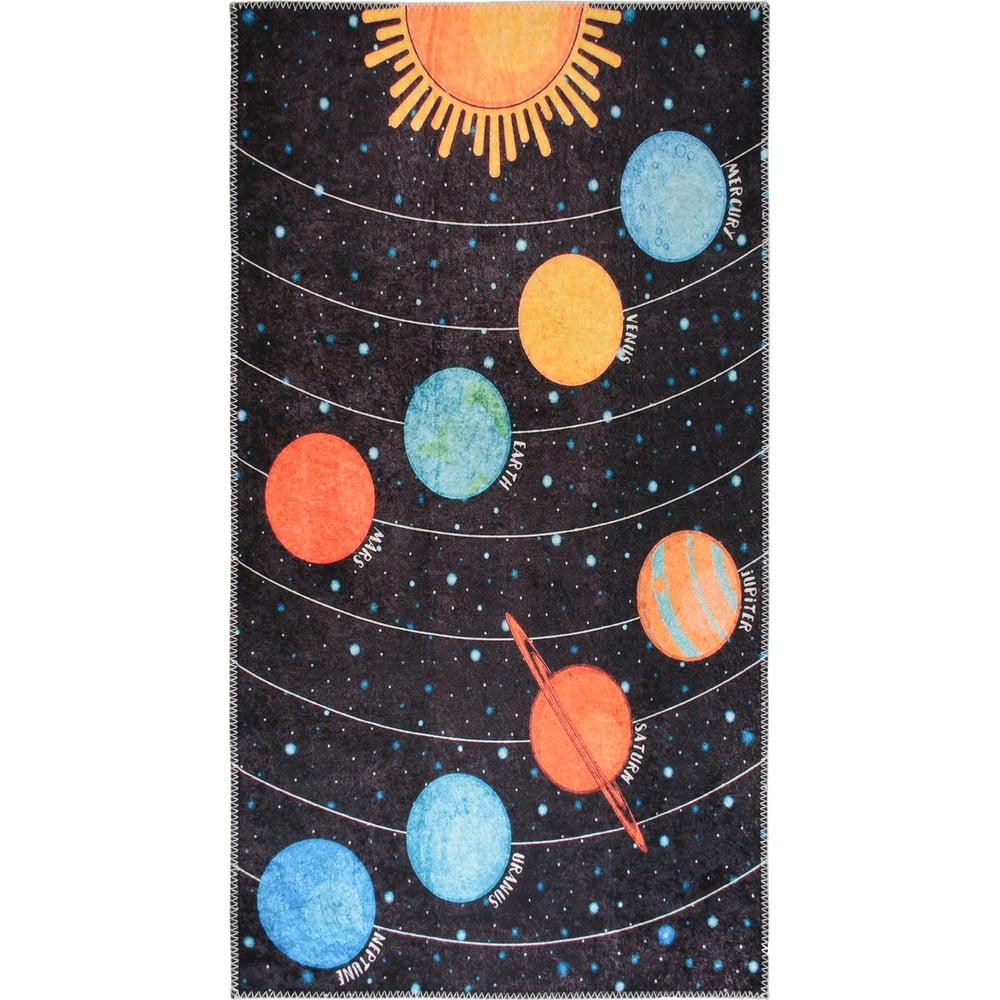 Prateľný detský hrací koberec 80x120 cm Solar System – Vitaus