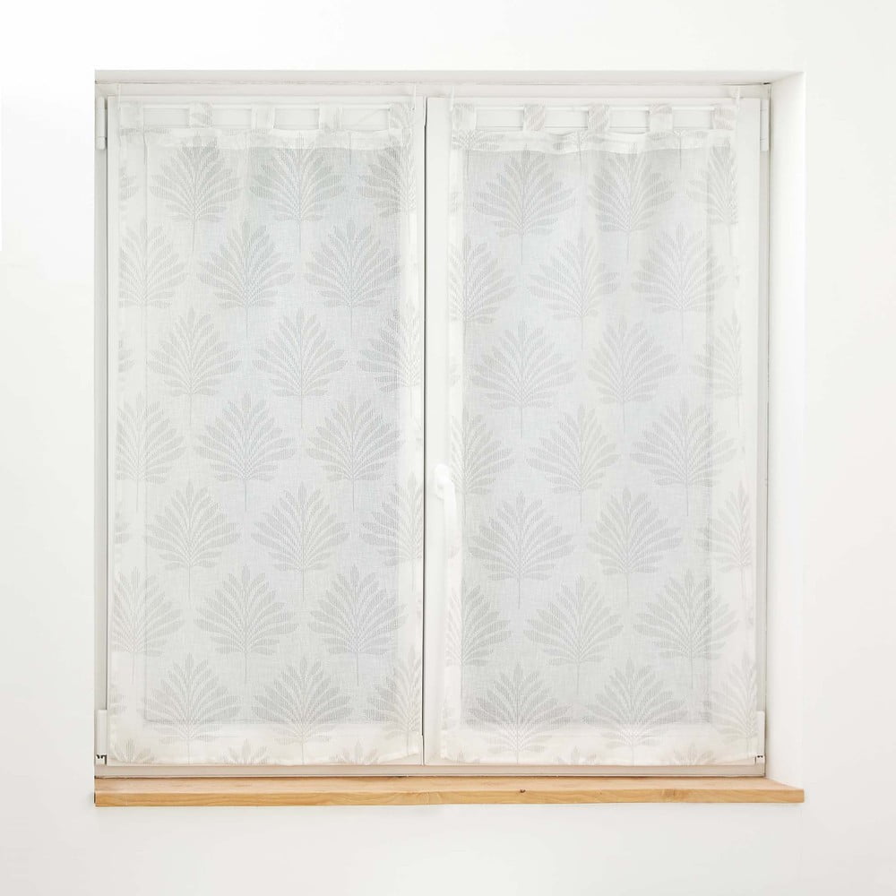 Biele voálové záclony v súprave 2 ks 60x90 cm Levita – douceur d'intérieur