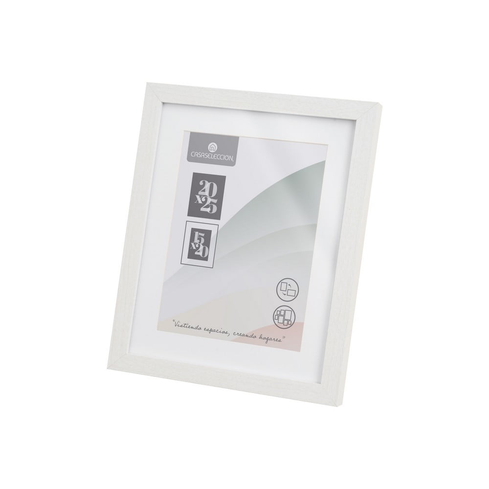 Biely stojací/na stenu rámček 22