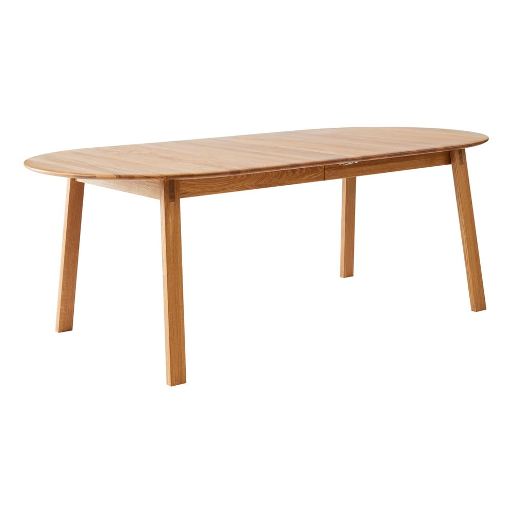 Rozkladací jedálenský stôl s prídavnou doskou z dubového dreva 100x220 cm Amalfi – Hammel Furniture