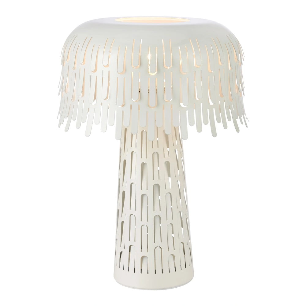 Biela stolová lampa s kovovým tienidlom (výška 38 cm) Verbera – Markslöjd