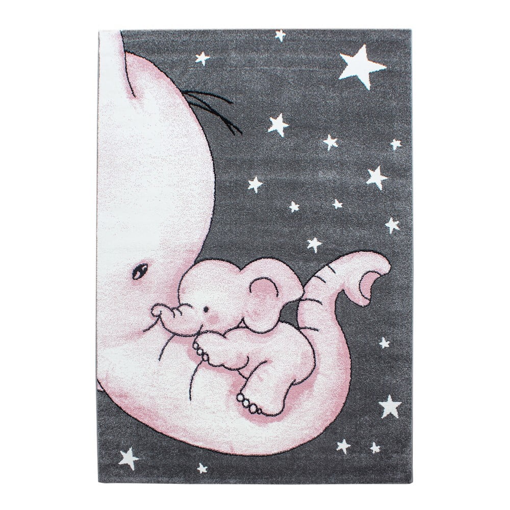 Ružovo-sivý detský koberec 140x200 cm Kids – Ayyildiz Carpets