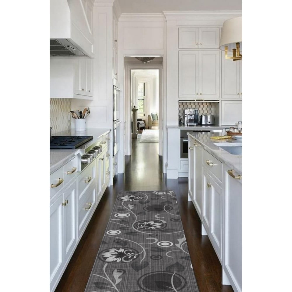 Sivý prateľný behúň 58x190 cm Rosie – Oyo Concept