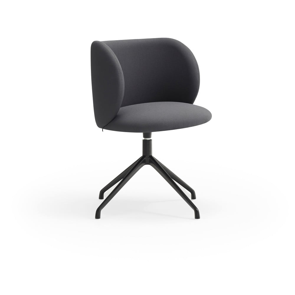 Tmavosivé čalúnené jedálenské kreslo Mogi – Teulat