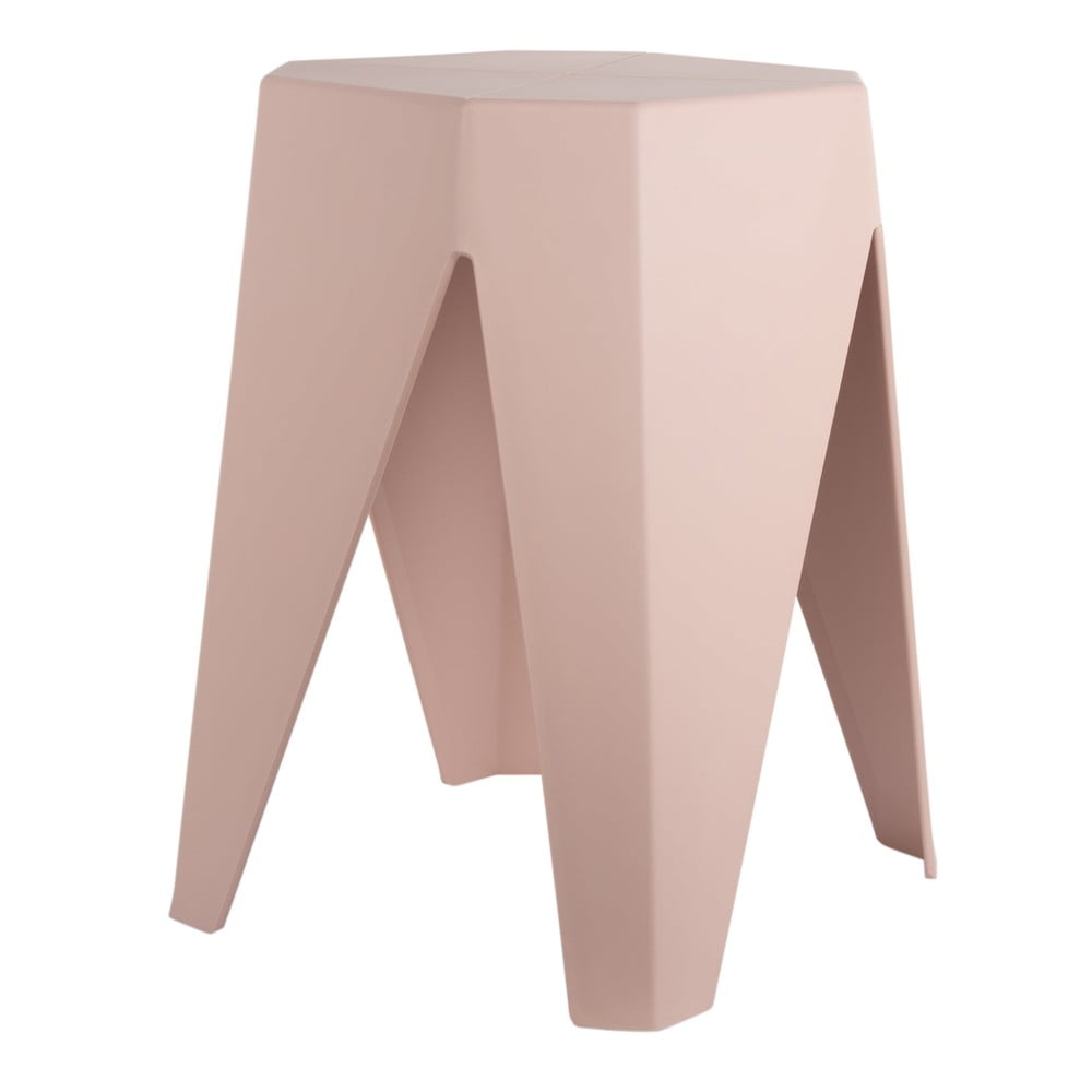 Svetloružová plastová stolička Cherish – Leitmotiv