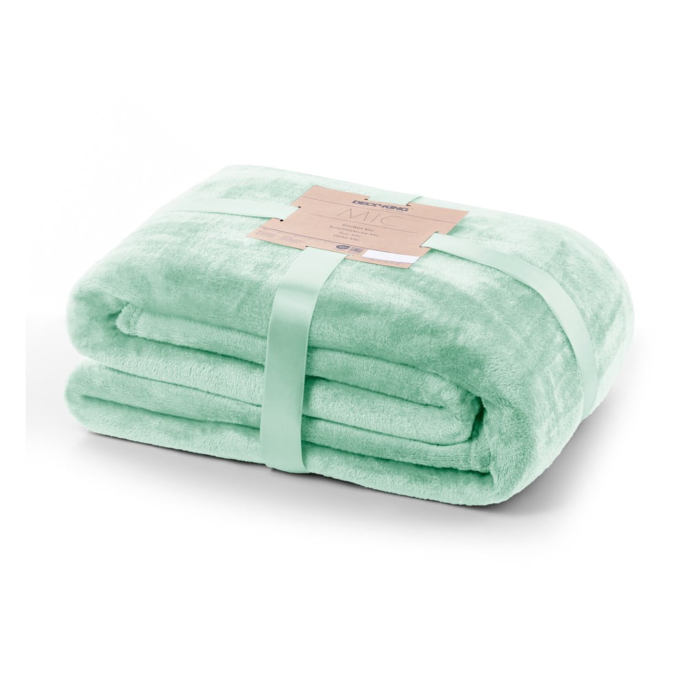 Svetlozelený pléd DecoKing Mic