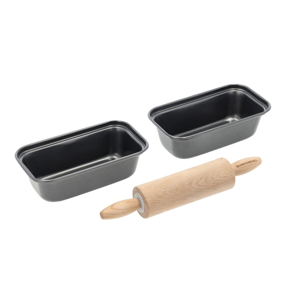 Oceľová súprava foriem na pečenie chleba s príslušenstvom 3 ks 480 ml – Blomsterbergs