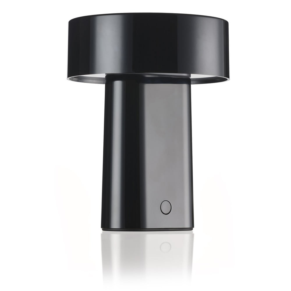 Čierna plastová LED stolová lampa (výška 18 cm) Oblong – Zone