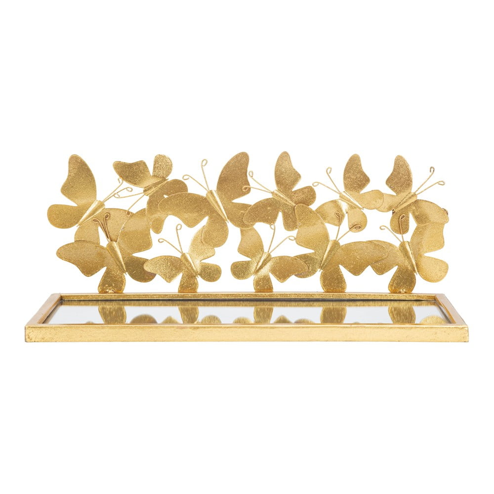 Nočný stolík v zlatej farbe Butterfly – Mauro Ferretti