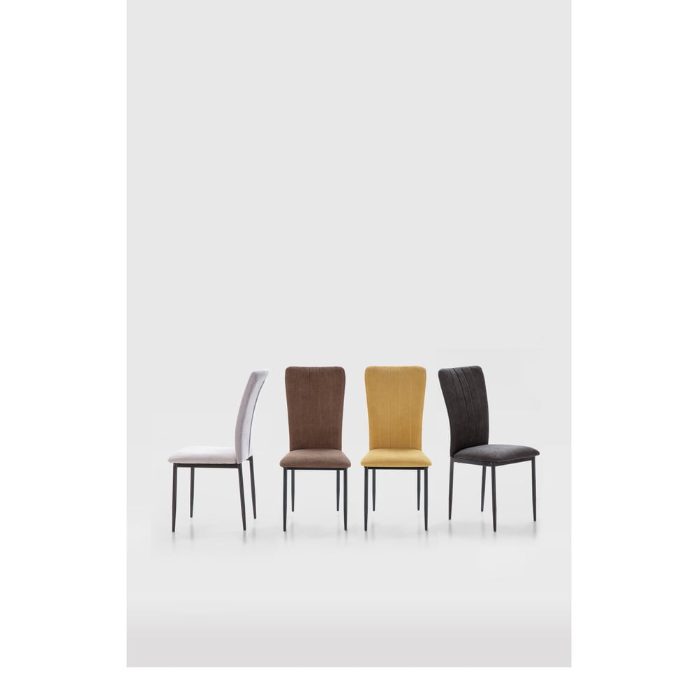 Hnedé jedálenské stoličky v súprave 4 ks Holly – Marckeric