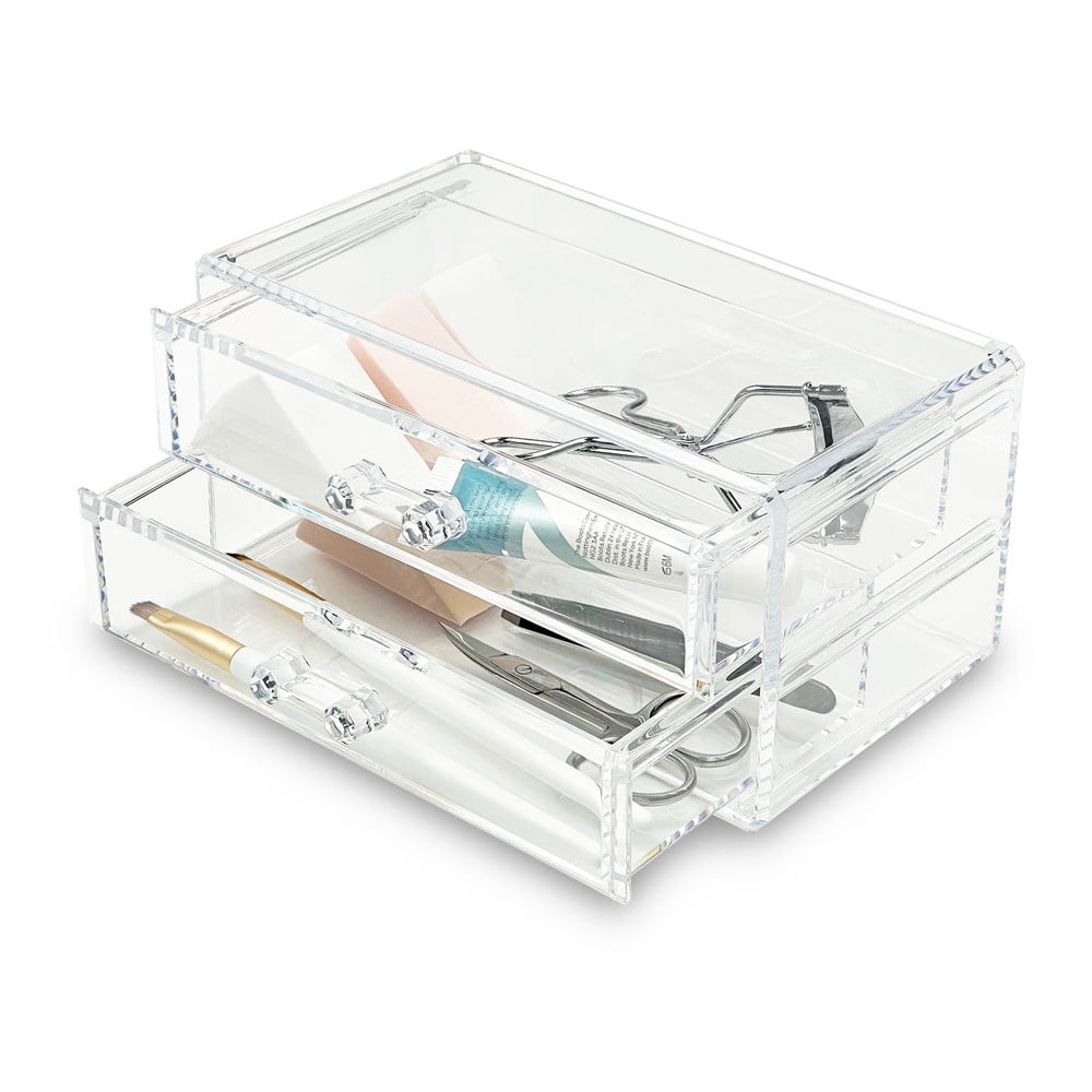 Plastový kúpeľňový organizér na kozmetiku – Addis