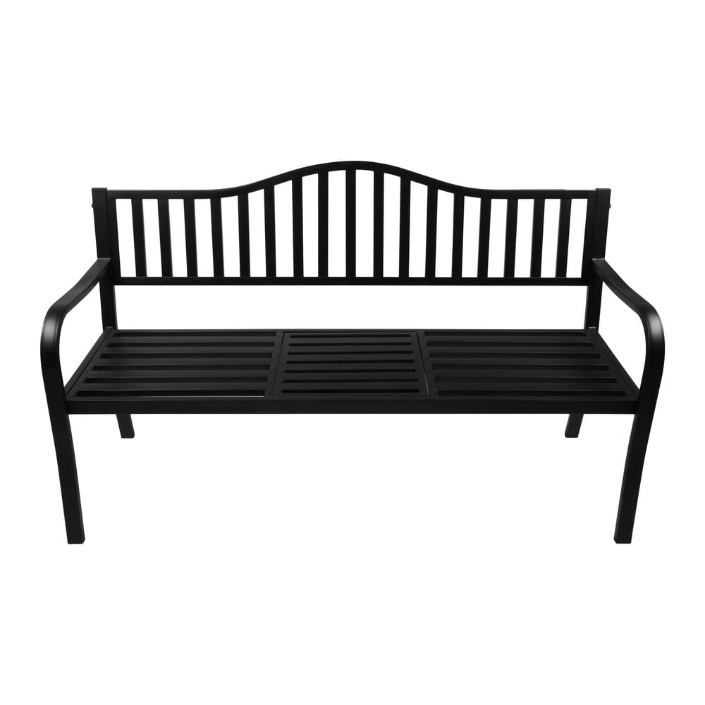 Čierna kovová záhradná lavica Segula - Garden Pleasure