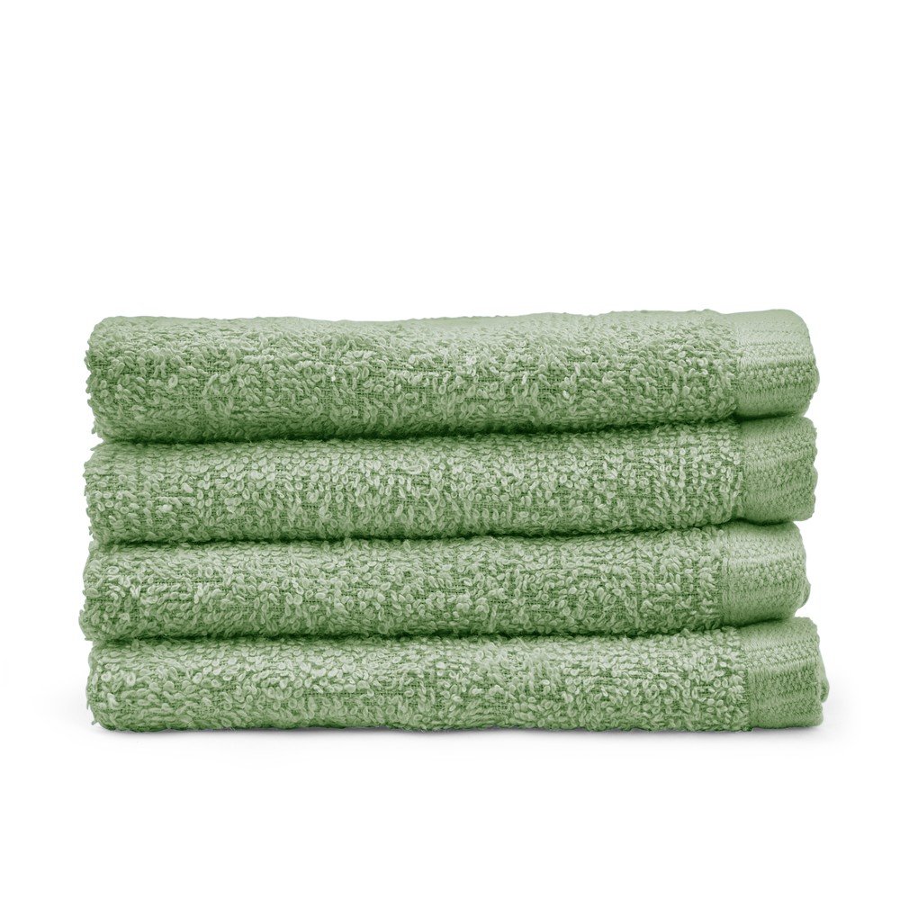 Zelené rýchloschnúce/froté bavlnené uteráky v súprave 4 ks 30x30 cm Quick Dry – Catherine Lansfield