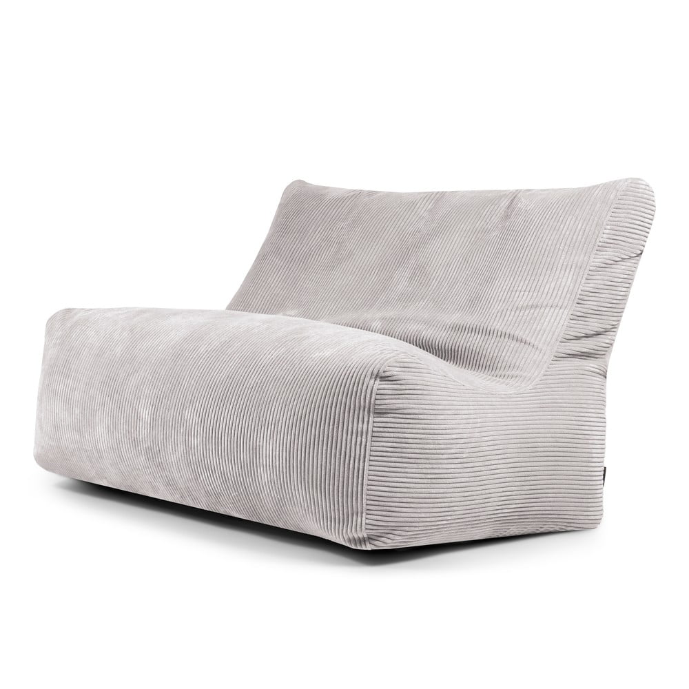 Svetlosivý menčestrový sedací vak Sofa Seat Lounge – SLOWDOWN