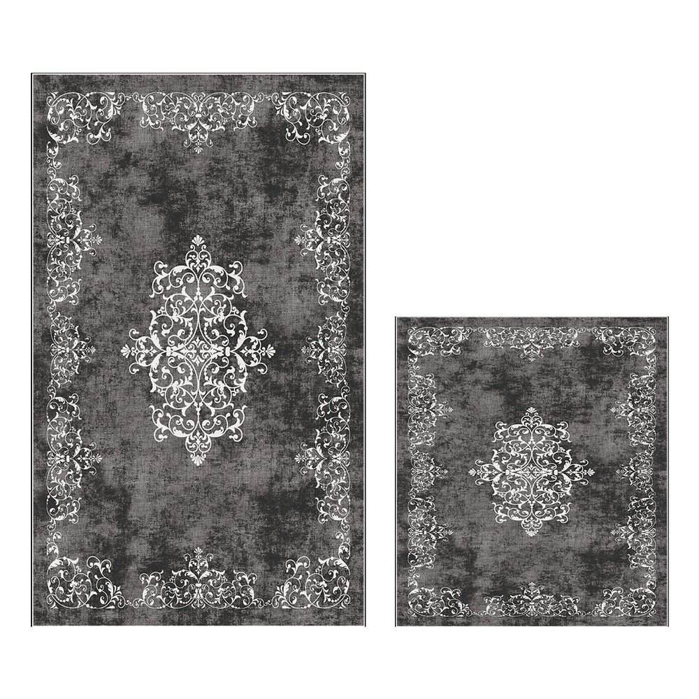 Sivé kúpeľňové predložky v súprave 2 ks 60x100 cm – Foutastic