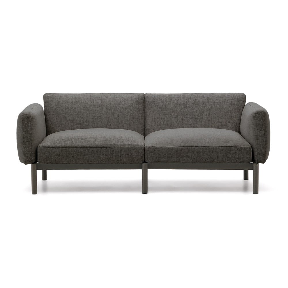 Sivá čalúnená záhradná pohovka Sorells – Kave Home