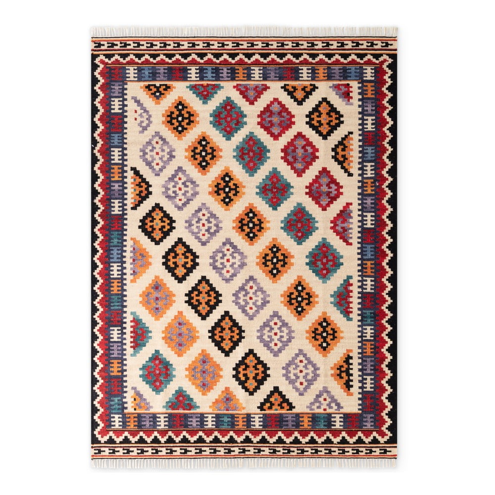 Červený obojstranný ručne tkaný vlnený koberec 160x230 cm Kamal Kian – Nouristan