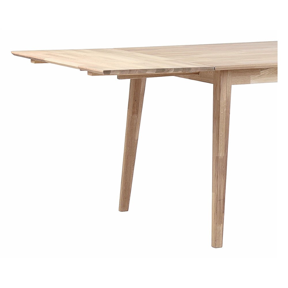 Svetlá dubová doska na predĺženie rozkladacieho dubového jedálenského stola Rowico Filippa