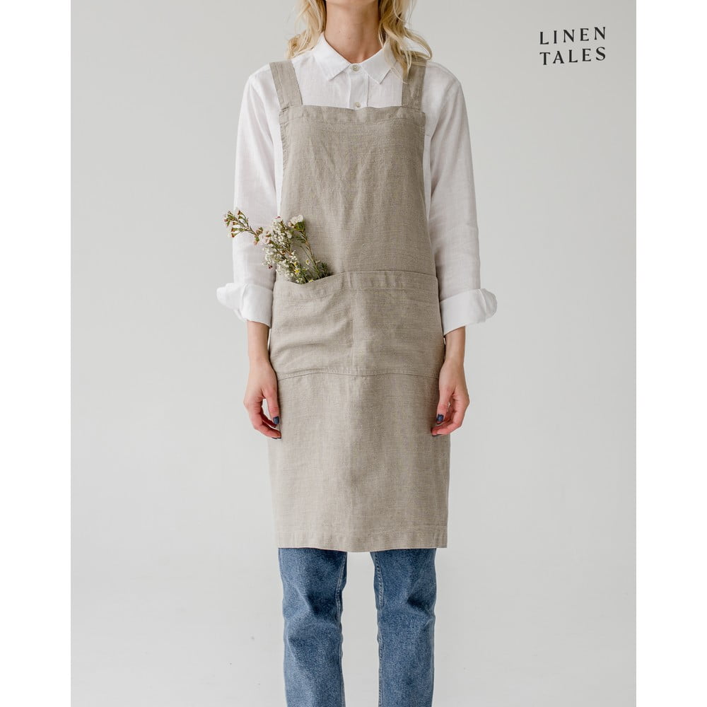 Ľanová zástera Crossback - Linen Tales