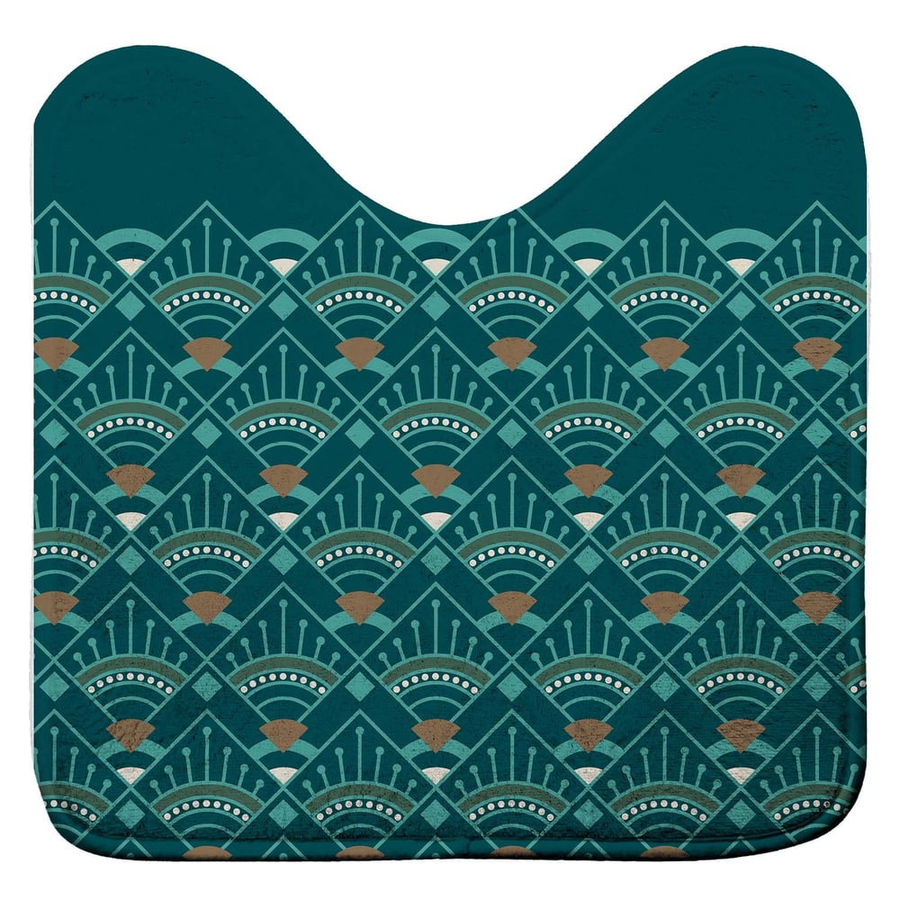WC kúpeľňová predložka v petrolejovej farbe 45x45 cm Imperia – douceur d'intérieur