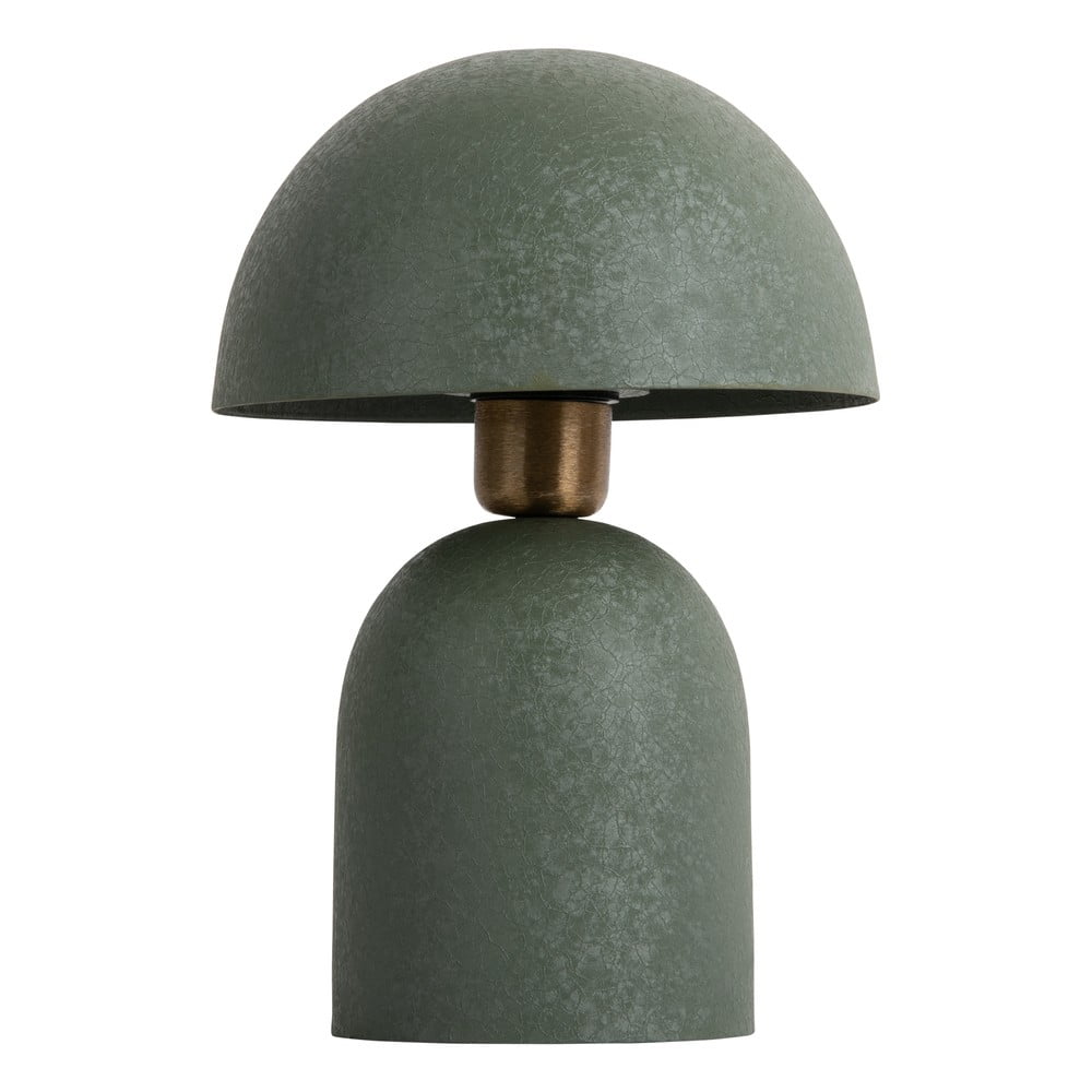 Zelená stolová lampa s kovovým tienidlom (výška 30 cm) Boaz – Leitmotiv