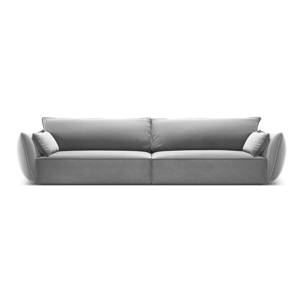 Svetlosivá zamatová pohovka 248 cm Vanda – Mazzini Sofas