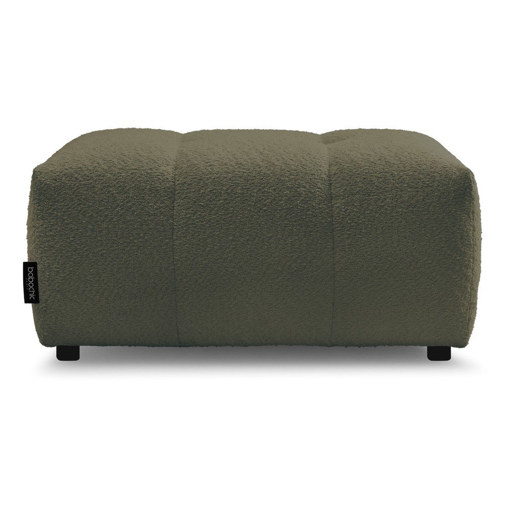 Kaki podnožka z textílie buklé Roxelane – Bobochic Paris