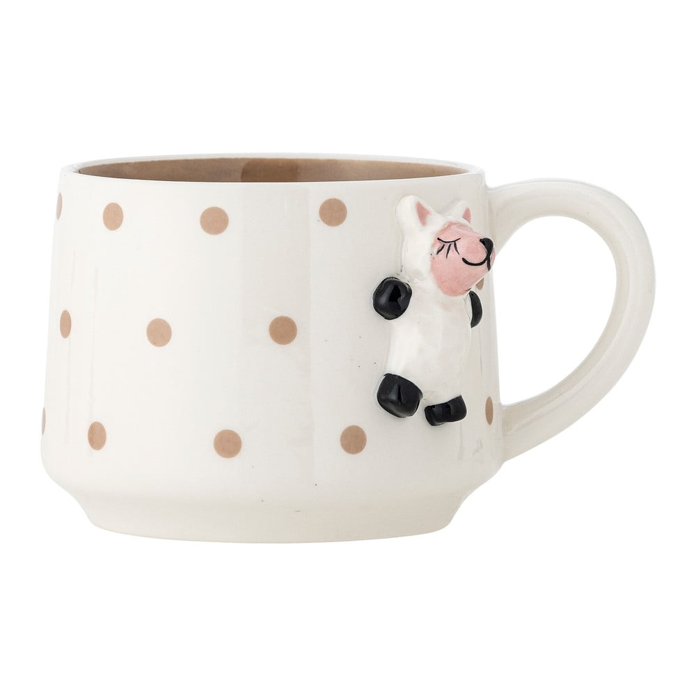 Biely keramický detský hrnček na kakao 370 ml Dolly – Bloomingville Mini