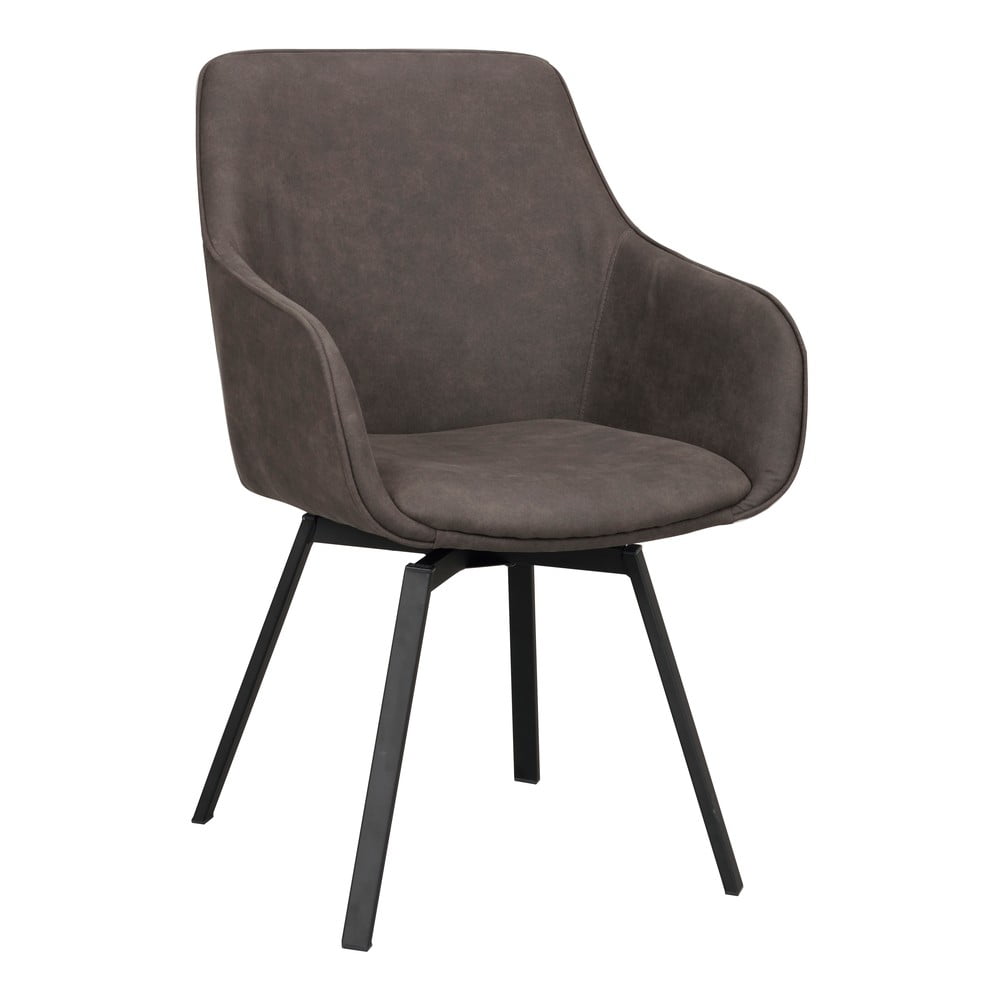 Sivé čalúnené jedálenské kreslá v súprave 2 ks Alison – Rowico