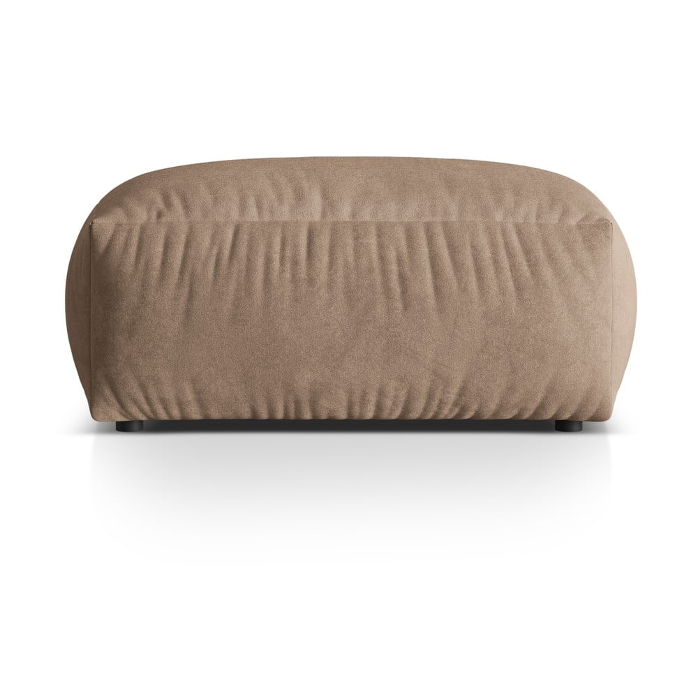 Svetlohnedá zamatová modulárna podnožka Martina – Micadoni