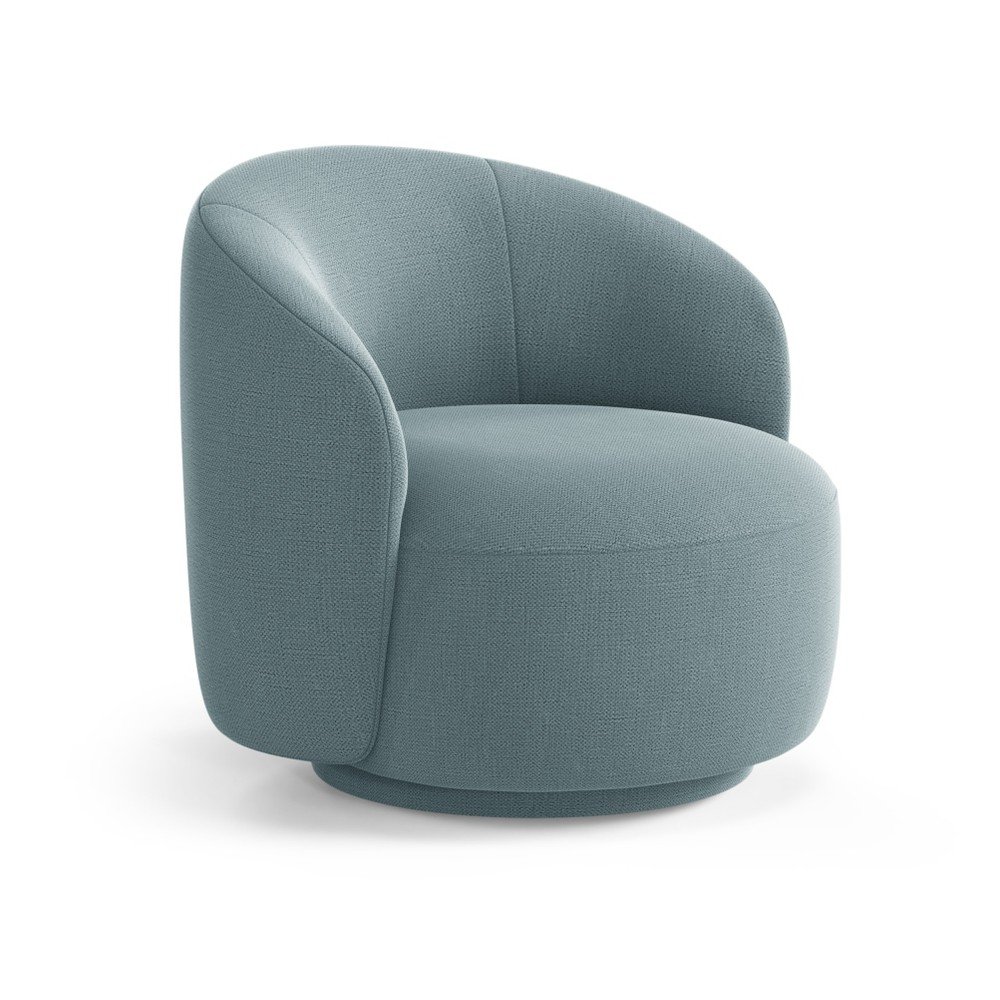 Svetlomodré otočné kreslo Letizia – Micadoni