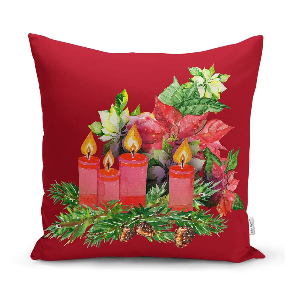 Textilná obliečka na vankúš s vianočným motívom 43x43 cm - Mila Home