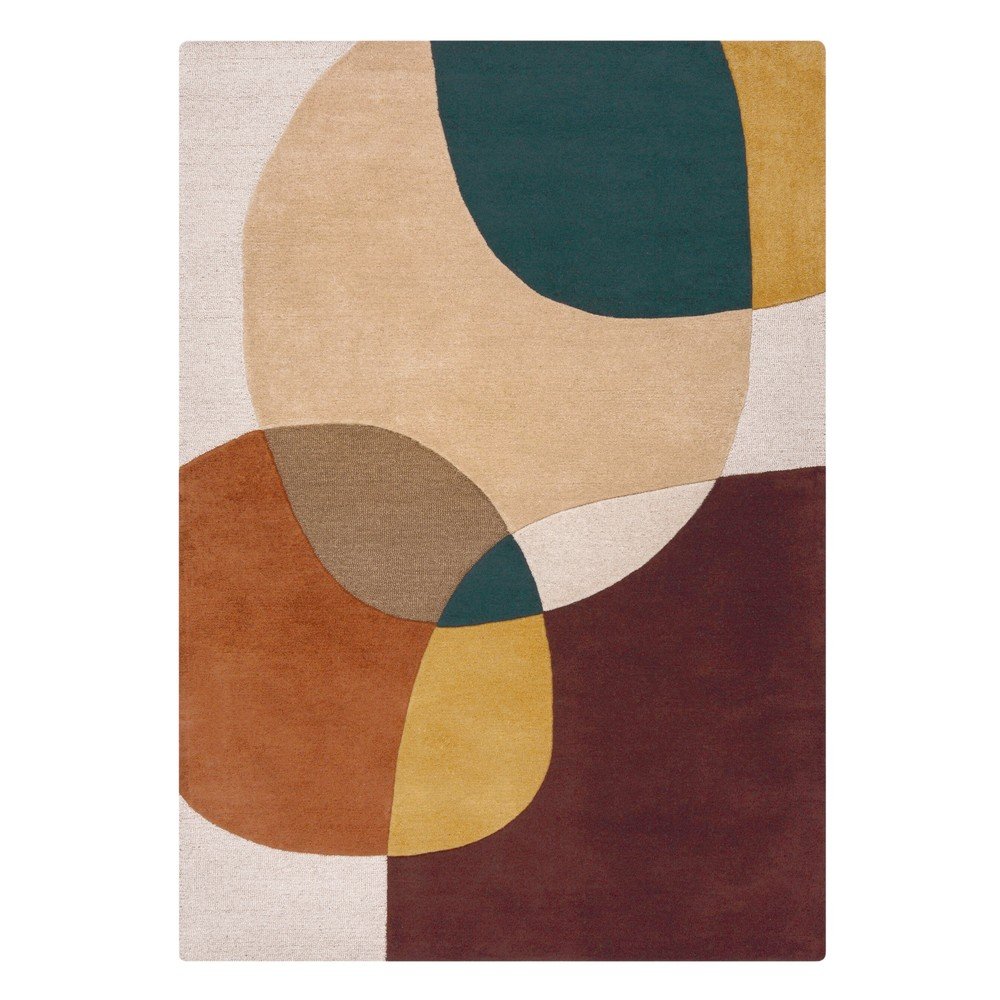 Fialový ručne tkaný vlnený koberec 120x170 cm Glow Purple Multi – Flair Rugs