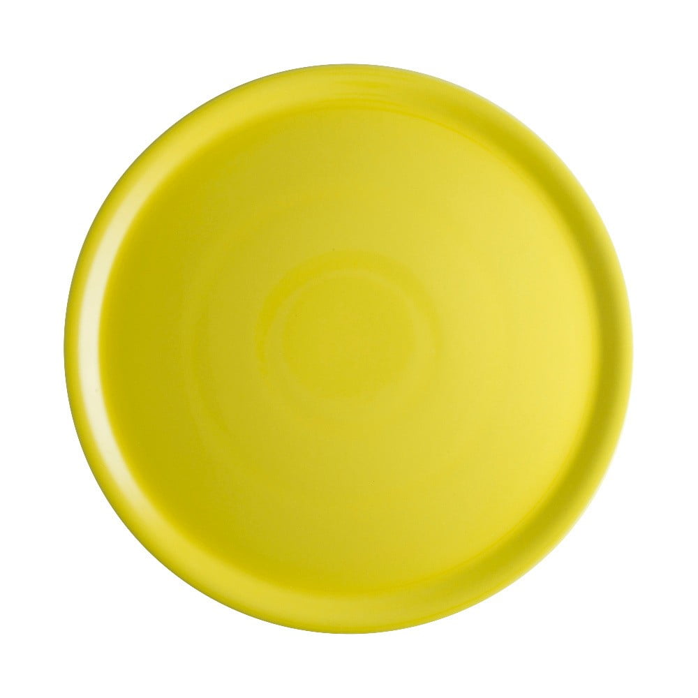 Žltý porcelánový tanier na pizzu Brandani Pizza
